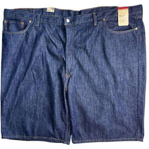 Levi's 469 Mens 54 Waist Loose Denim Dark Blue Jean Shorts‎ NWT